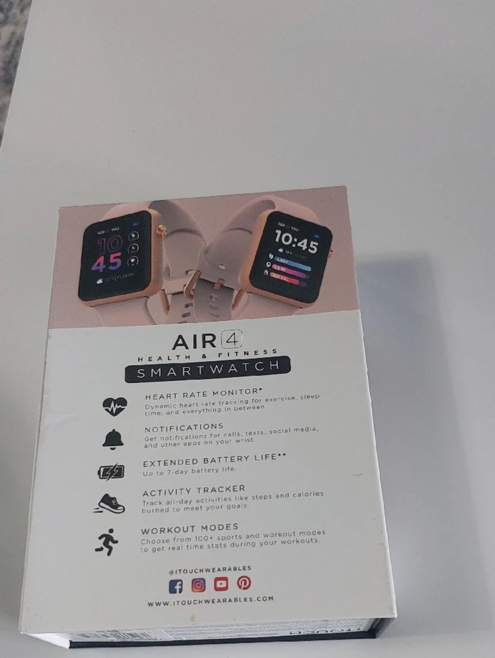 Air 4 Smartwatch - Pink